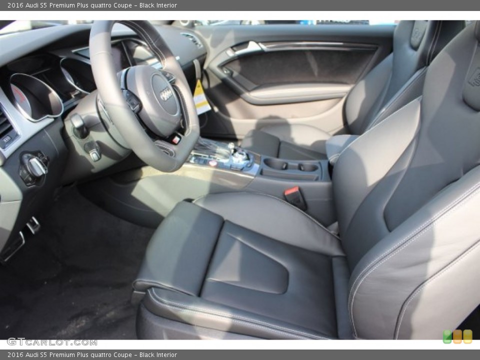 Black Interior Front Seat for the 2016 Audi S5 Premium Plus quattro Coupe #108499985