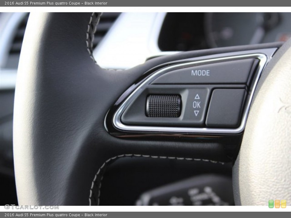 Black Interior Controls for the 2016 Audi S5 Premium Plus quattro Coupe #108500195