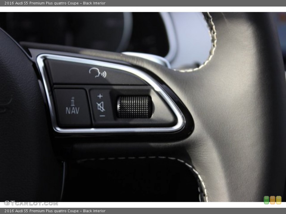 Black Interior Controls for the 2016 Audi S5 Premium Plus quattro Coupe #108500210