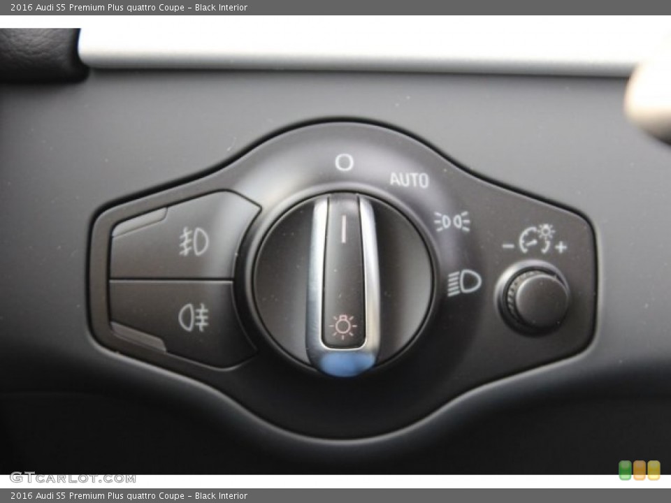 Black Interior Controls for the 2016 Audi S5 Premium Plus quattro Coupe #108500258