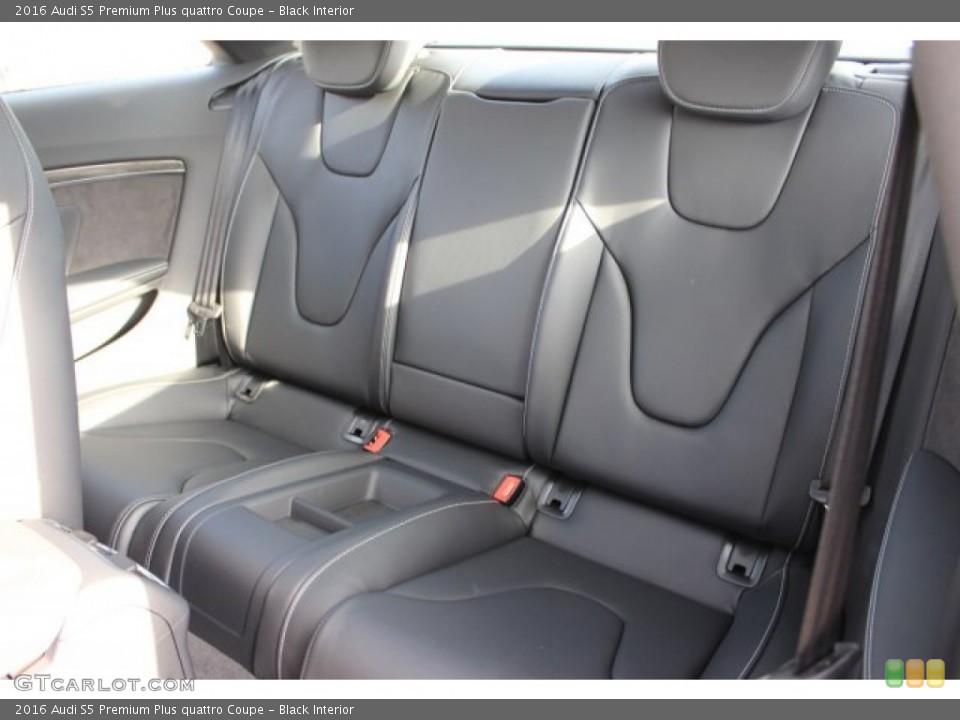 Black Interior Rear Seat for the 2016 Audi S5 Premium Plus quattro Coupe #108500291