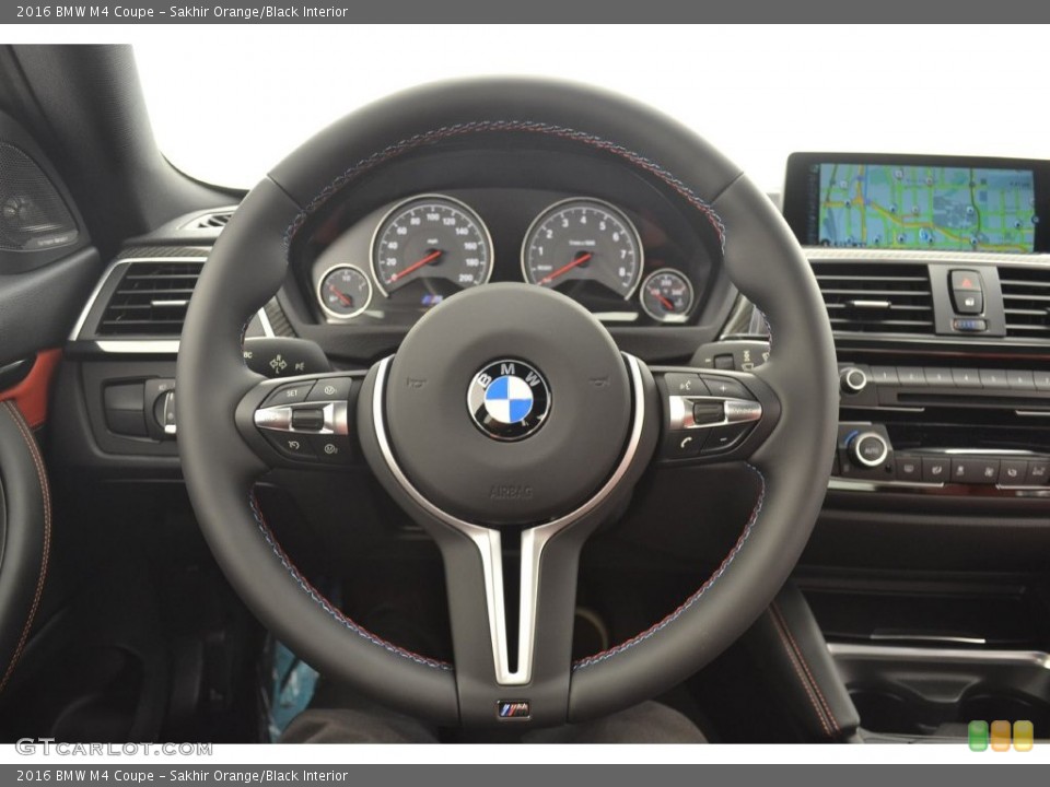 Sakhir Orange/Black Interior Steering Wheel for the 2016 BMW M4 Coupe #108504968
