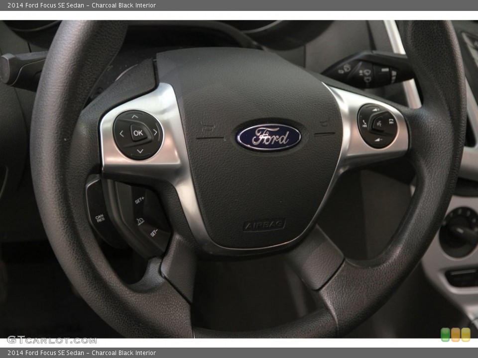 Charcoal Black Interior Steering Wheel for the 2014 Ford Focus SE Sedan #108507944