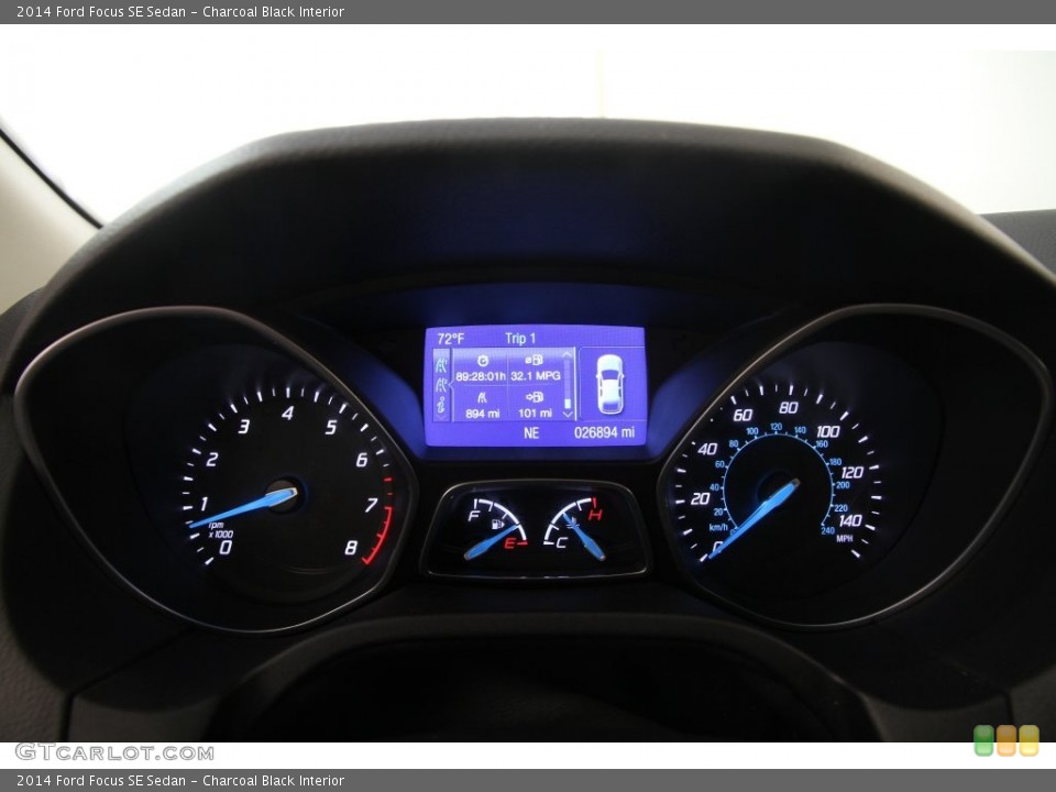 Charcoal Black Interior Gauges for the 2014 Ford Focus SE Sedan #108507962
