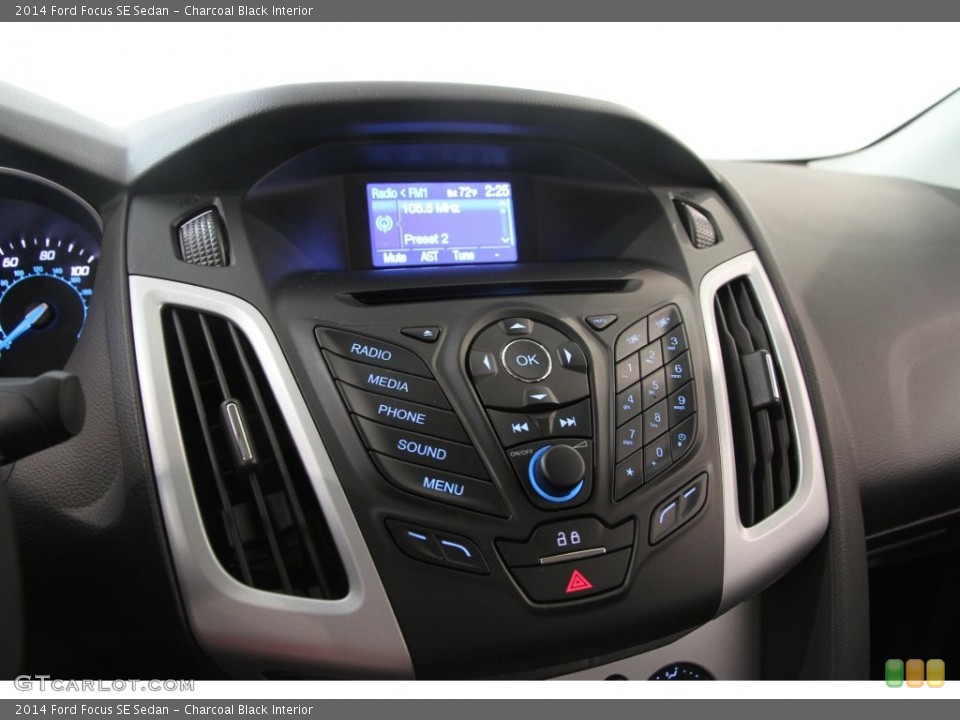 Charcoal Black Interior Controls for the 2014 Ford Focus SE Sedan #108507986