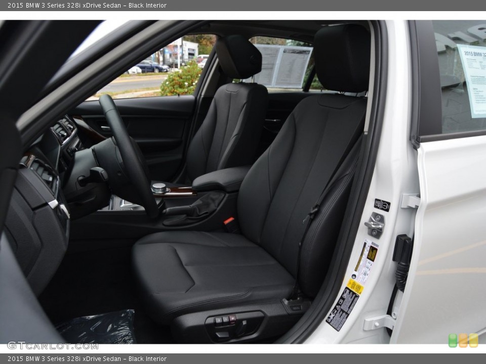 Black Interior Front Seat for the 2015 BMW 3 Series 328i xDrive Sedan #108508325