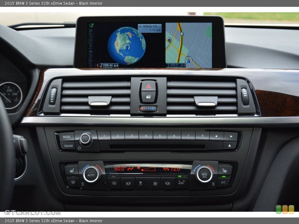 Black Interior Controls for the 2015 BMW 3 Series 328i xDrive Sedan #108508400