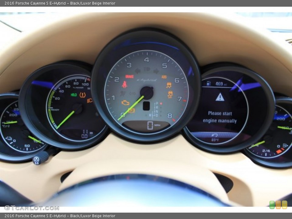 Black/Luxor Beige Interior Gauges for the 2016 Porsche Cayenne S E-Hybrid #108509144