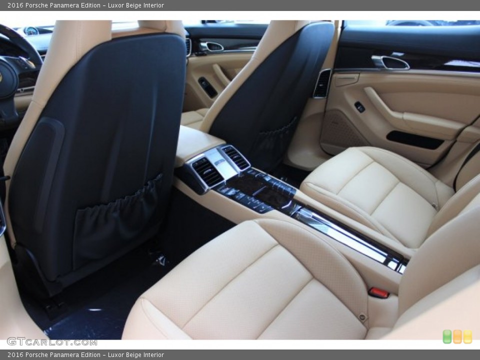 Luxor Beige Interior Rear Seat for the 2016 Porsche Panamera Edition #108509984