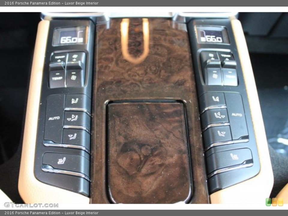 Luxor Beige Interior Controls for the 2016 Porsche Panamera Edition #108510029