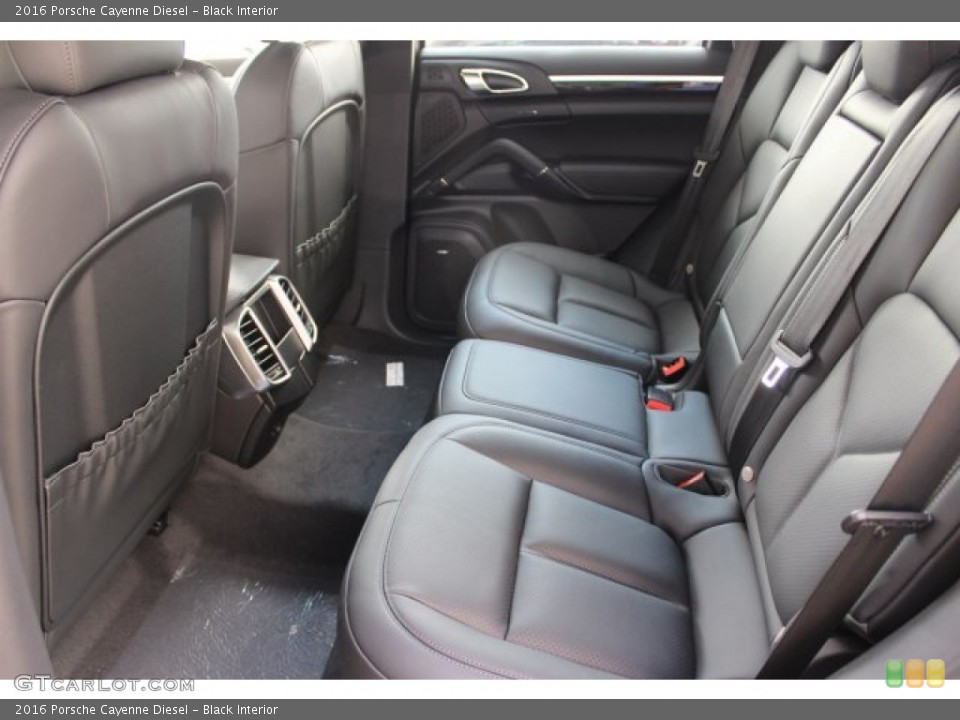 Black Interior Rear Seat for the 2016 Porsche Cayenne Diesel #108511055