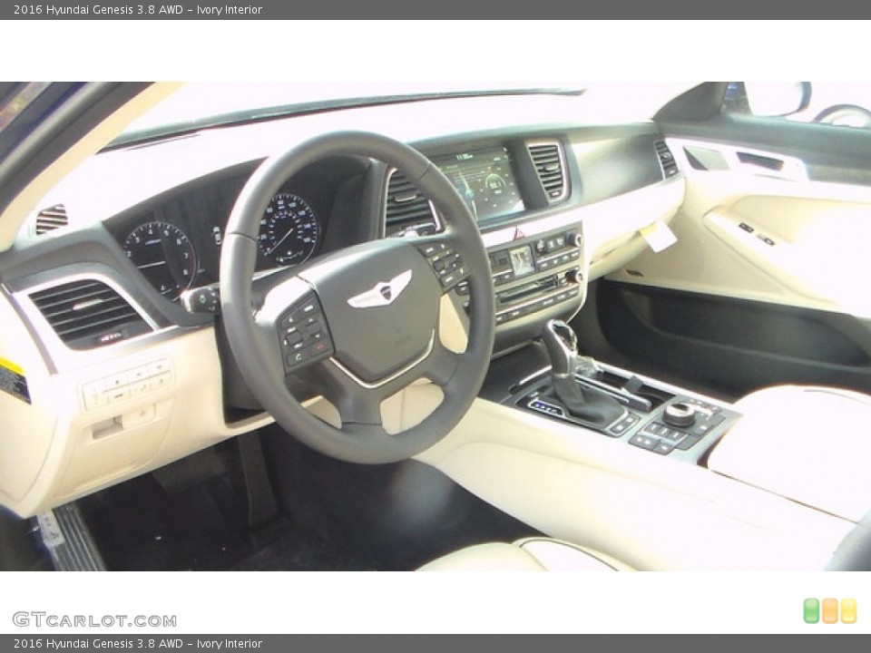 Ivory Interior Prime Interior for the 2016 Hyundai Genesis 3.8 AWD #108513560