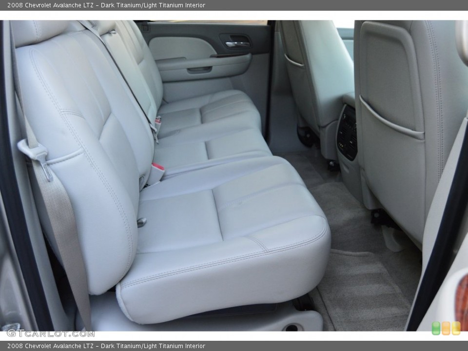 Dark Titanium/Light Titanium Interior Rear Seat for the 2008 Chevrolet Avalanche LTZ #108520943
