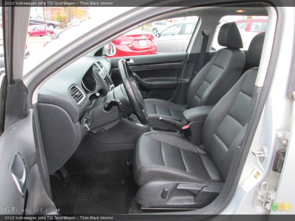 Titan Black Interior Photo for the 2010 Volkswagen Jetta TDI SportWagen #108523472
