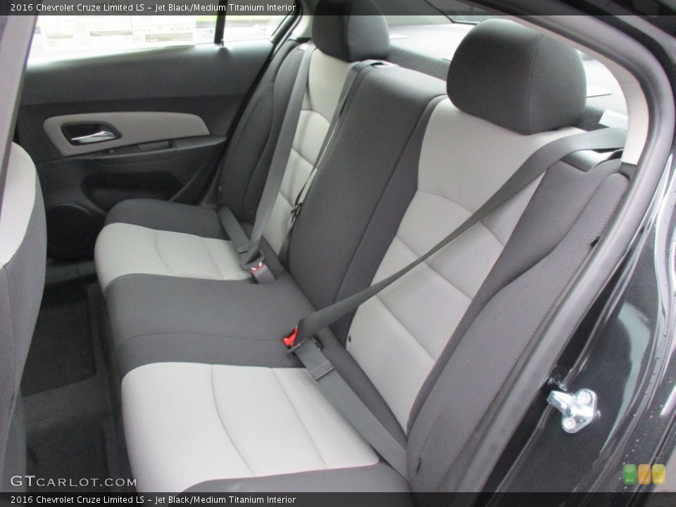 Jet Black/Medium Titanium Interior Rear Seat for the 2016 Chevrolet Cruze Limited LS #108534188