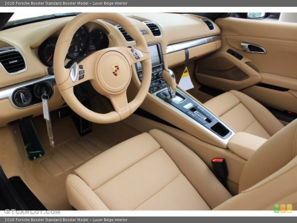 Luxor Beige 2016 Porsche Boxster Interiors