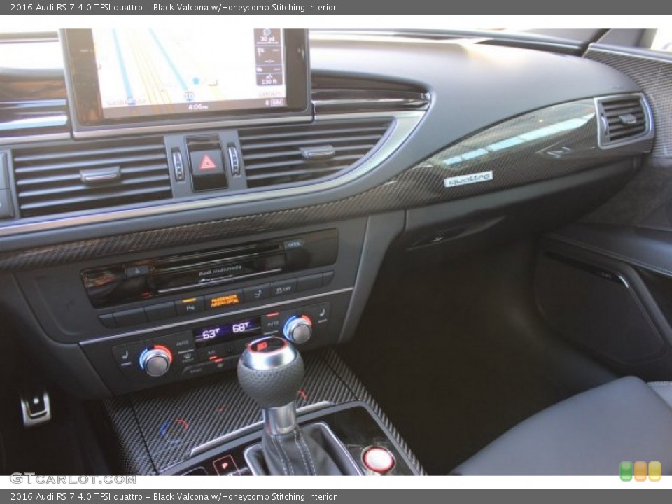 Black Valcona w/Honeycomb Stitching Interior Dashboard for the 2016 Audi RS 7 4.0 TFSI quattro #108535412