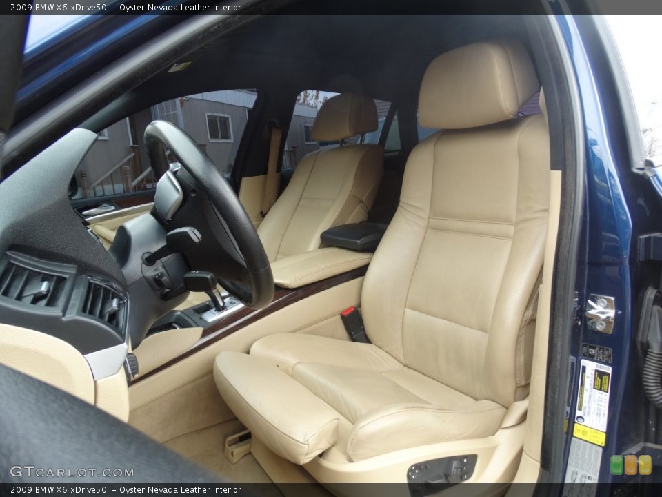 Oyster Nevada Leather 2009 BMW X6 Interiors