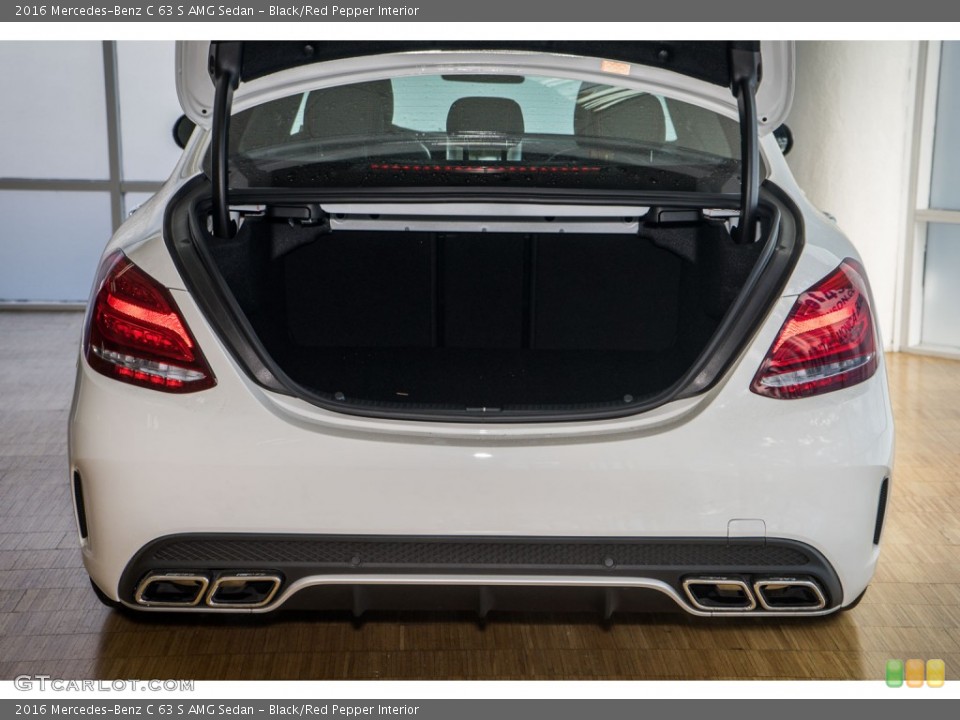 Black/Red Pepper Interior Trunk for the 2016 Mercedes-Benz C 63 S AMG Sedan #108543344