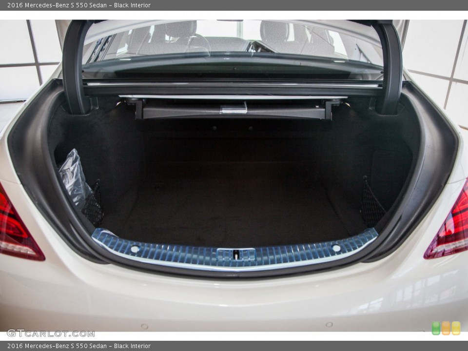 Black Interior Trunk for the 2016 Mercedes-Benz S 550 Sedan #108548531