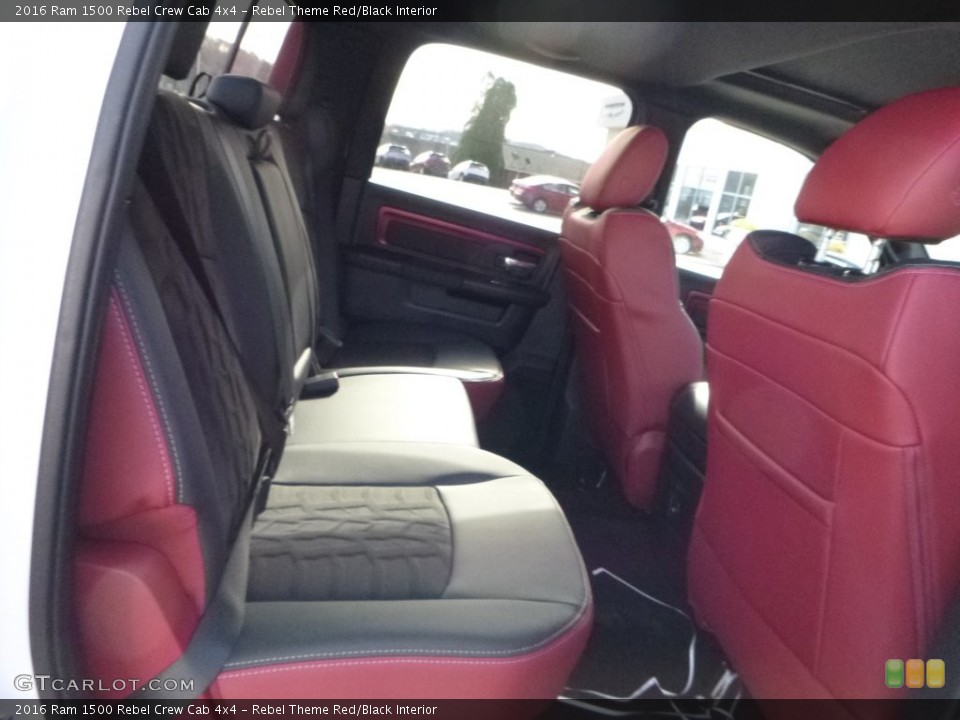 Rebel Theme Red/Black Interior Rear Seat for the 2016 Ram 1500 Rebel Crew Cab 4x4 #108565750