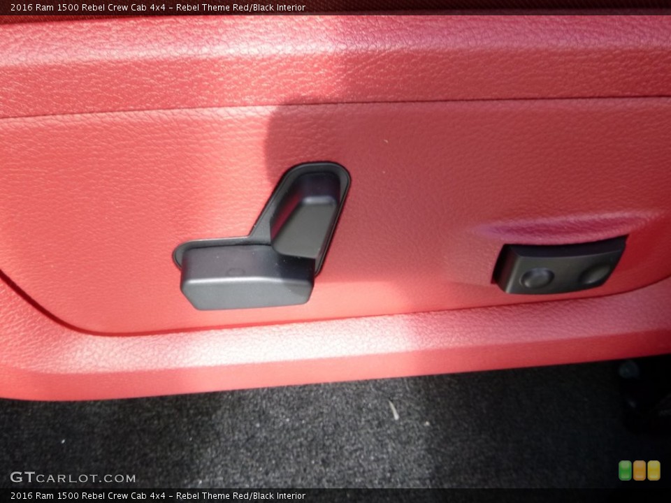 Rebel Theme Red/Black Interior Controls for the 2016 Ram 1500 Rebel Crew Cab 4x4 #108565849