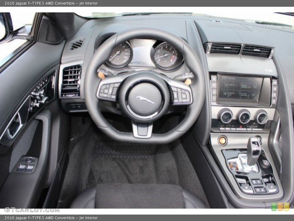 Jet Interior Steering Wheel for the 2016 Jaguar F-TYPE S AWD Convertible #108571558