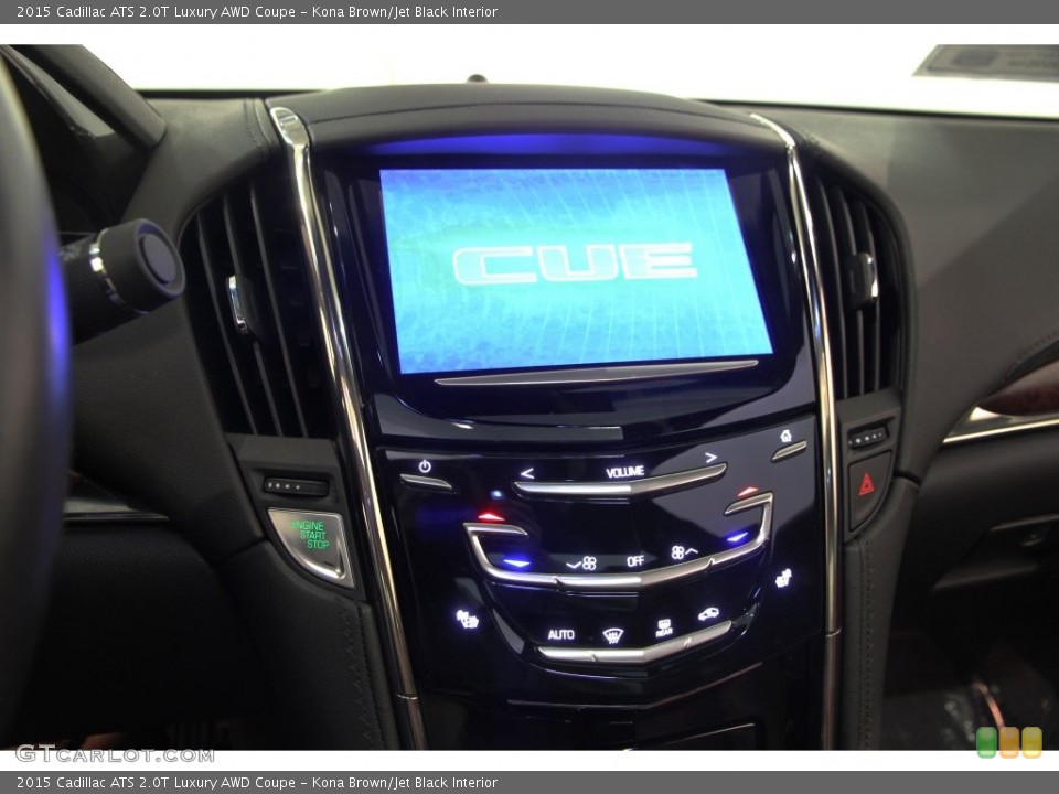 Kona Brown/Jet Black Interior Controls for the 2015 Cadillac ATS 2.0T Luxury AWD Coupe #108574306