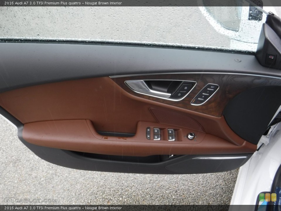 Nougat Brown Interior Door Panel for the 2016 Audi A7 3.0 TFSI Premium Plus quattro #108574436