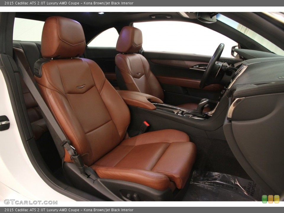Kona Brown/Jet Black Interior Front Seat for the 2015 Cadillac ATS 2.0T Luxury AWD Coupe #108574483