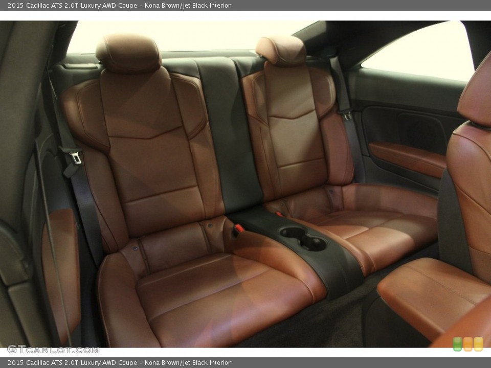 Kona Brown/Jet Black Interior Rear Seat for the 2015 Cadillac ATS 2.0T Luxury AWD Coupe #108574504