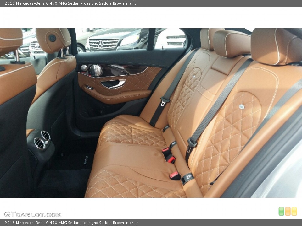 designo Saddle Brown 2016 Mercedes-Benz C Interiors