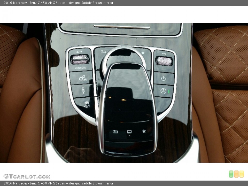designo Saddle Brown Interior Controls for the 2016 Mercedes-Benz C 450 AMG Sedan #108577150