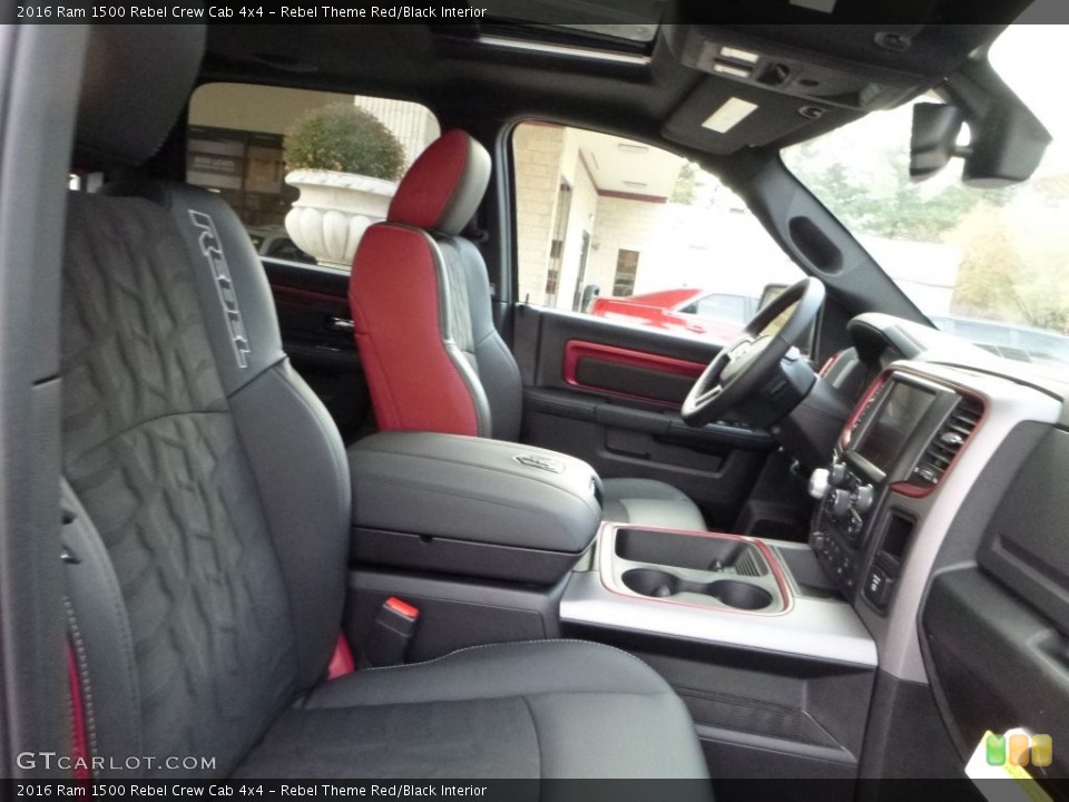 Rebel Theme Red/Black Interior Front Seat for the 2016 Ram 1500 Rebel Crew Cab 4x4 #108577828