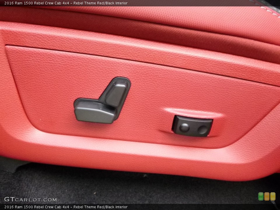 Rebel Theme Red/Black Interior Controls for the 2016 Ram 1500 Rebel Crew Cab 4x4 #108577957