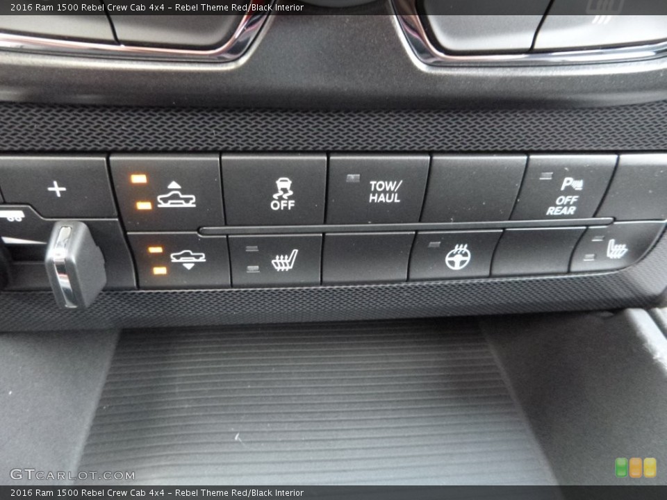 Rebel Theme Red/Black Interior Controls for the 2016 Ram 1500 Rebel Crew Cab 4x4 #108578074