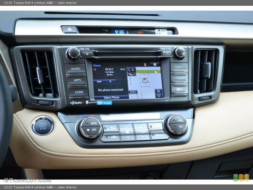 Latte Interior Controls For The 2015 Toyota Rav4 Limited Awd
