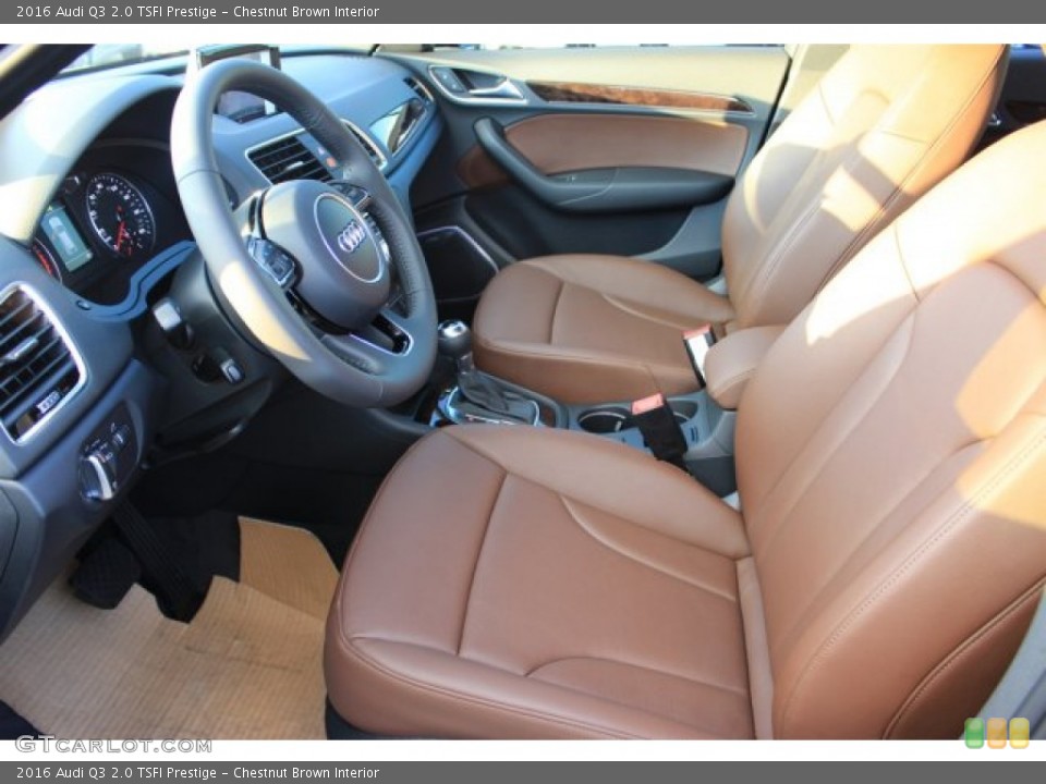 Chestnut Brown Interior Front Seat for the 2016 Audi Q3 2.0 TSFI Prestige #108584470