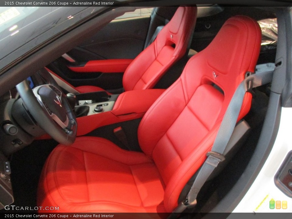 Adrenaline Red Interior Front Seat for the 2015 Chevrolet Corvette Z06 Coupe #108586951
