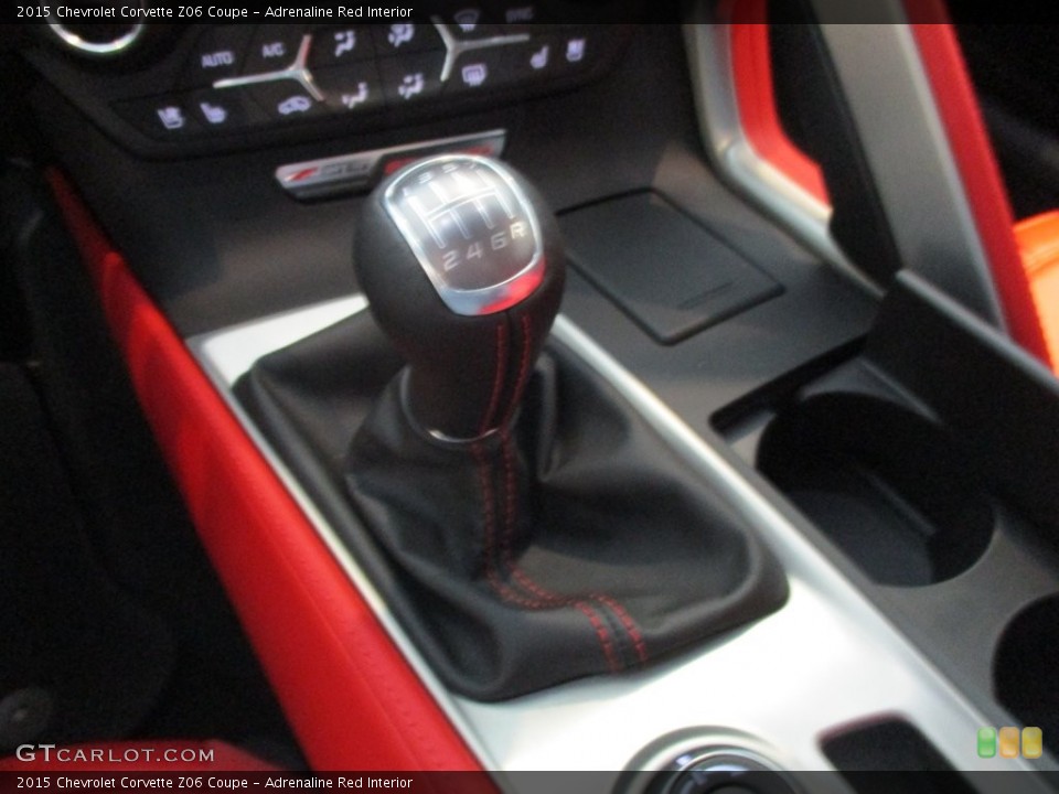 Adrenaline Red Interior Transmission for the 2015 Chevrolet Corvette Z06 Coupe #108586999
