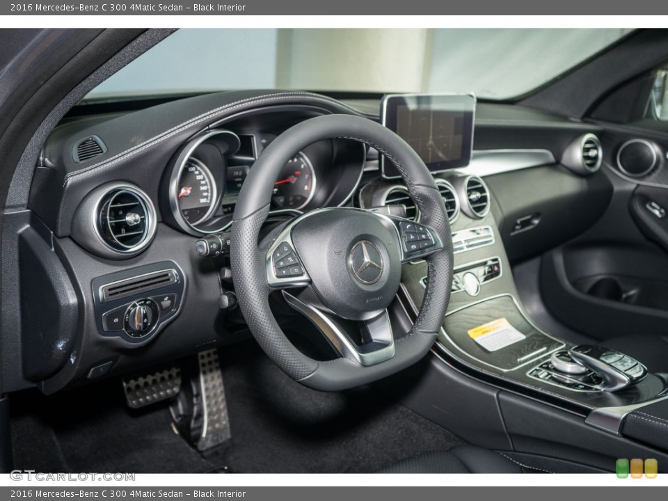 Black Interior Dashboard for the 2016 Mercedes-Benz C 300 4Matic Sedan #108590086
