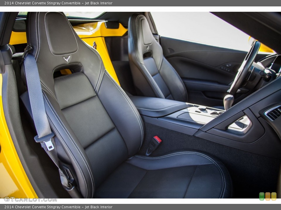 Jet Black Interior Front Seat for the 2014 Chevrolet Corvette Stingray Convertible #108597946