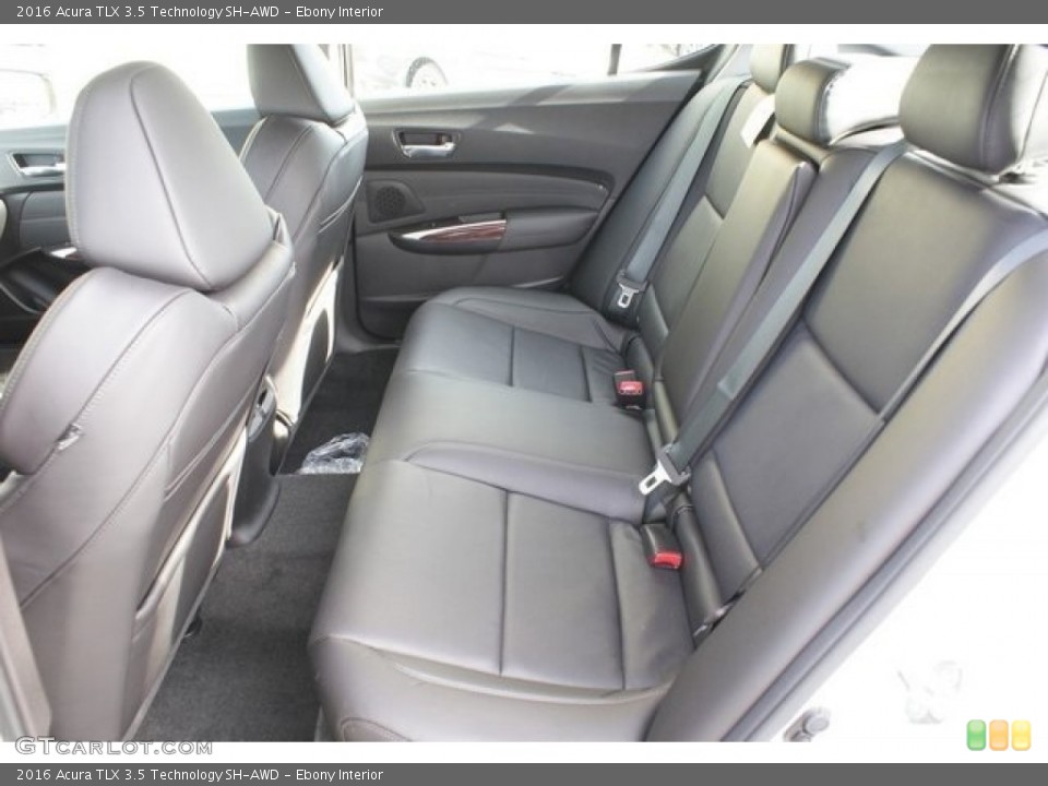 Ebony Interior Rear Seat for the 2016 Acura TLX 3.5 Technology SH-AWD #108598780
