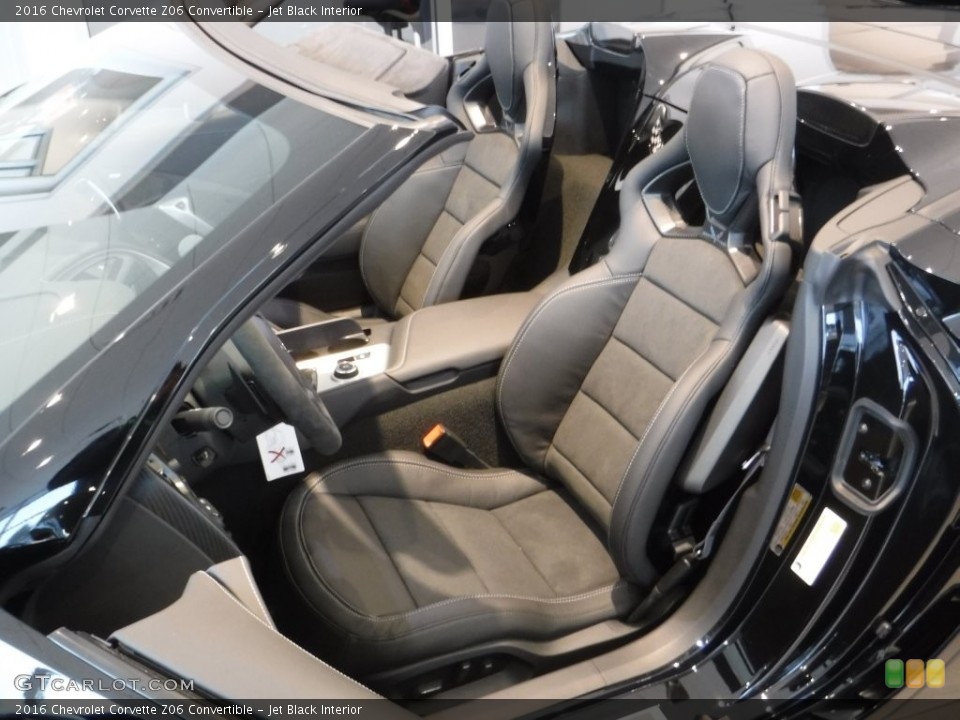 Jet Black Interior Front Seat for the 2016 Chevrolet Corvette Z06 Convertible #108601484