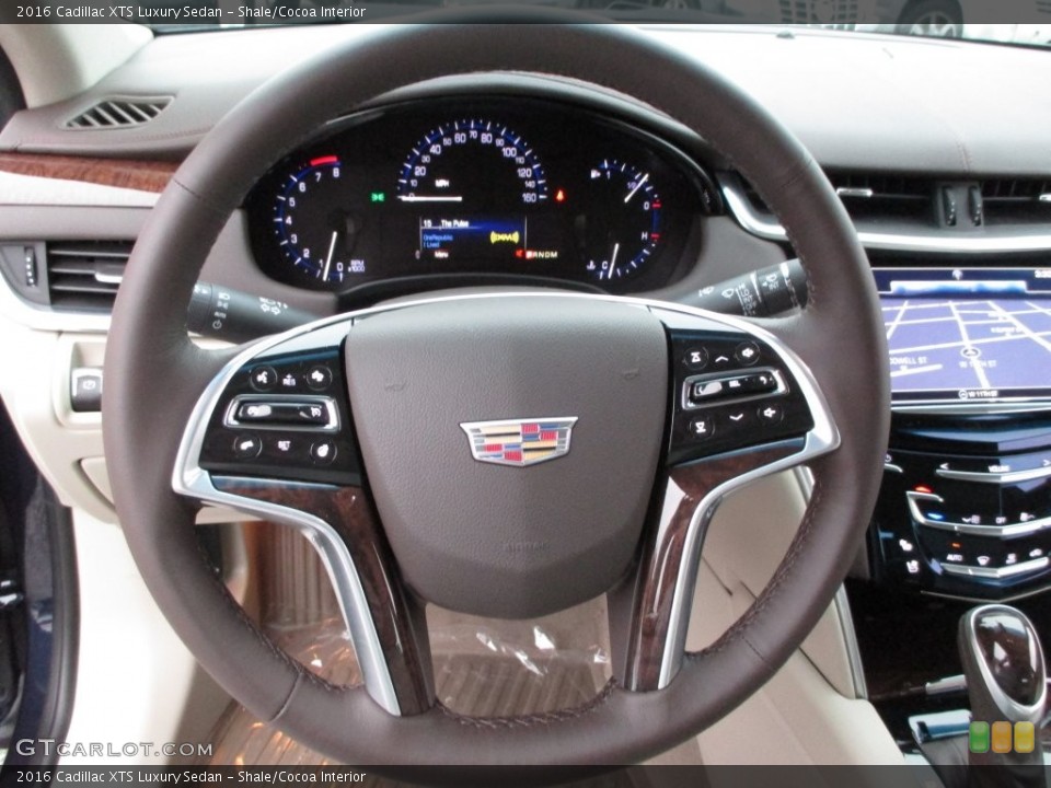 Shale/Cocoa Interior Steering Wheel for the 2016 Cadillac XTS Luxury Sedan #108606619