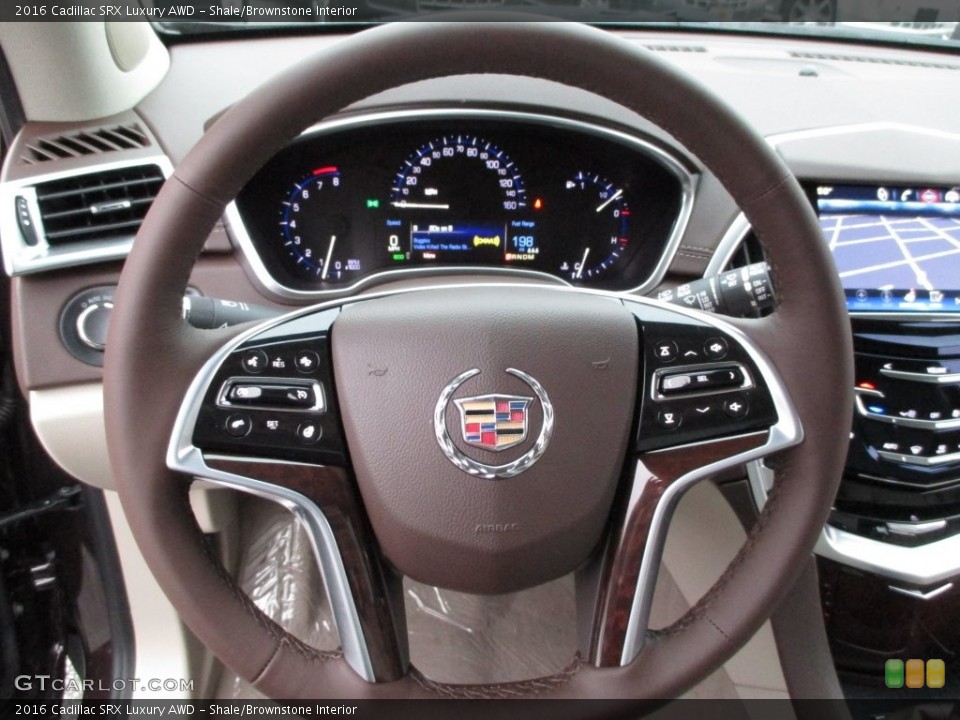 Shale/Brownstone Interior Steering Wheel for the 2016 Cadillac SRX Luxury AWD #108607003