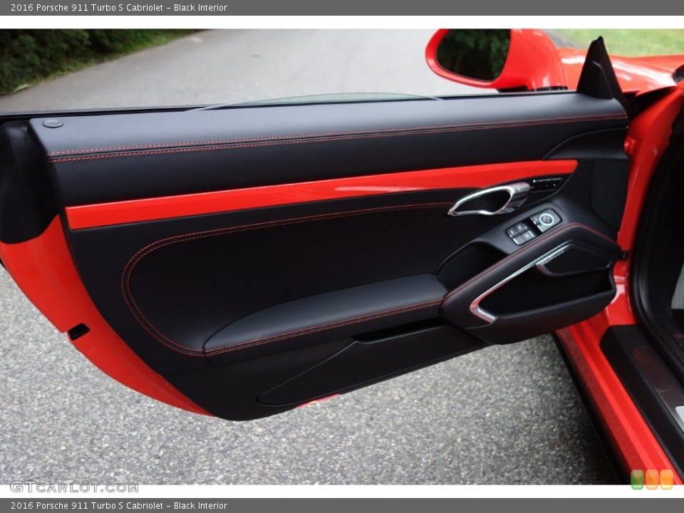 Black Interior Door Panel for the 2016 Porsche 911 Turbo S Cabriolet #108614978