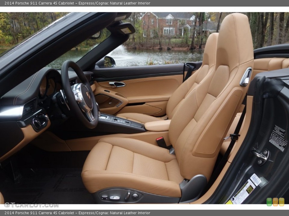 Espresso/Cognac Natural Leather Interior Photo for the 2014 Porsche 911 Carrera 4S Cabriolet #108616573