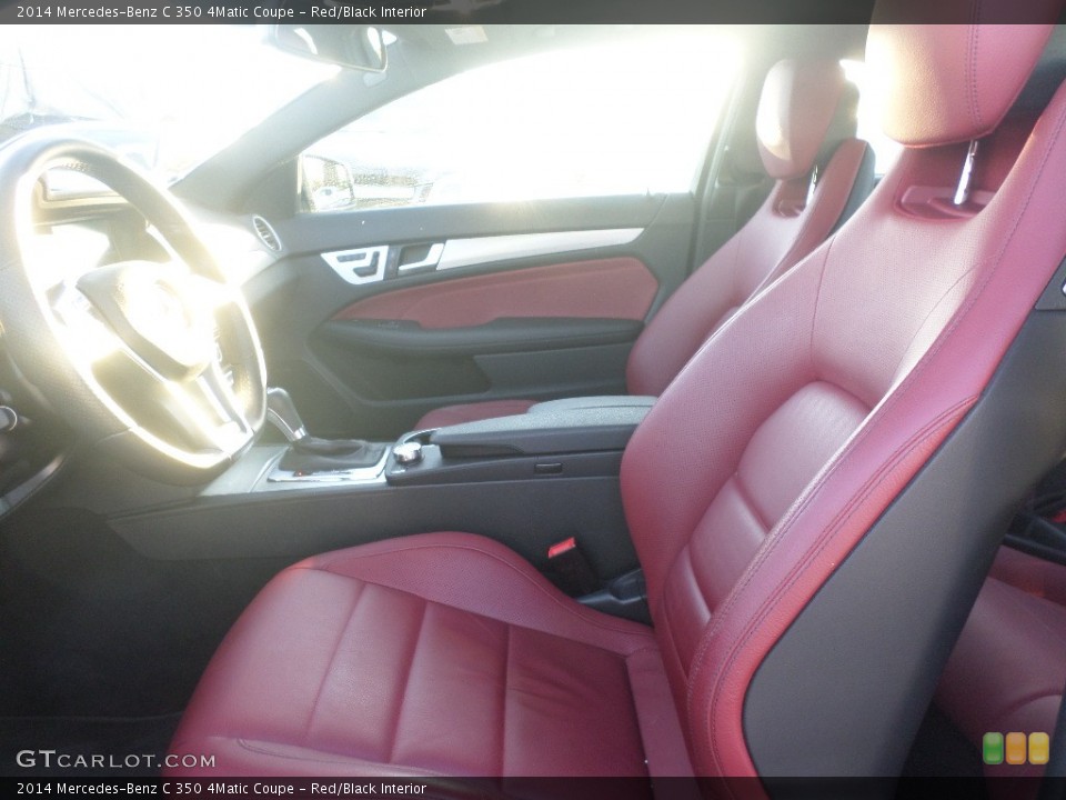 Red/Black Interior Front Seat for the 2014 Mercedes-Benz C 350 4Matic Coupe #108619637