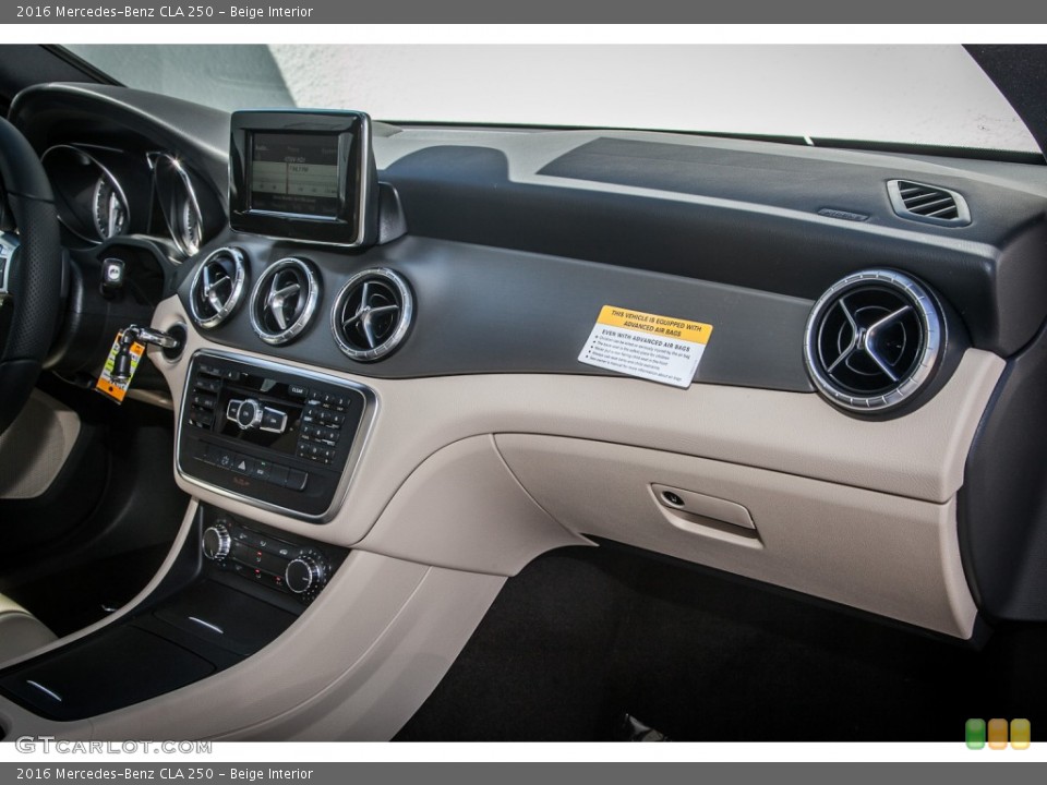 Beige Interior Dashboard for the 2016 Mercedes-Benz CLA 250 #108622721